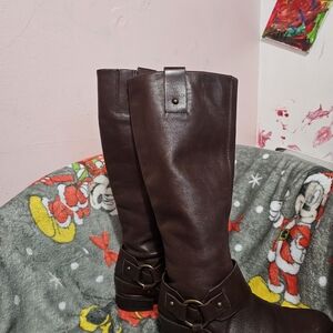Nine West Brown Ankle Boots